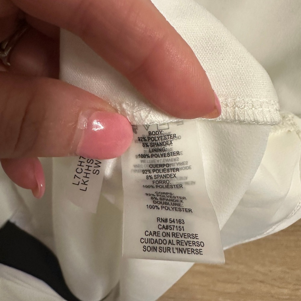 Karl Lagerfeld Paris Blouse Women's XL Black White‎ Button Embellished Old Money - Picture 8 of 11